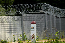Hranica Litvy s Bieloruskom. FOTO: Reuters