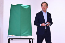 &Scaron;v&eacute;dsky premi&eacute;r a l&iacute;der stredopravicovej Umiernenej strany Ulf Kristersson. FOTO: TASR/AP