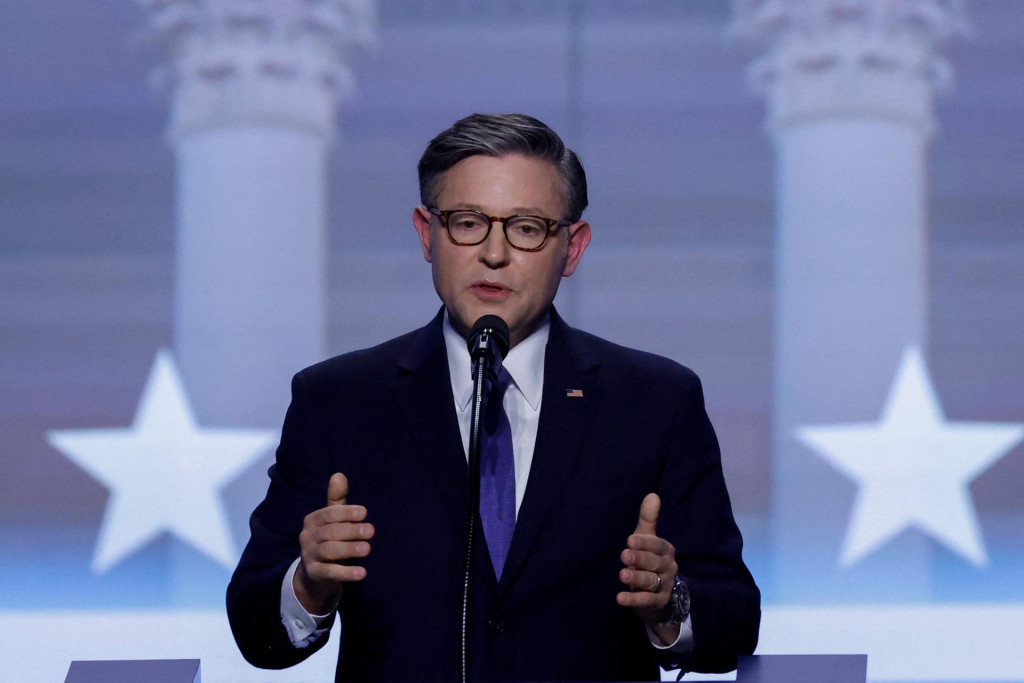Predseda Snemovne reprezentantov americk&eacute;ho Kongresu Mike Johnson. FOTO: Reuters