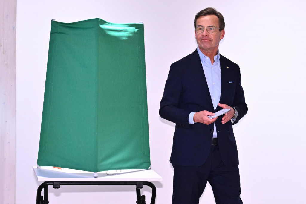 &Scaron;v&eacute;dsky premi&eacute;r a l&iacute;der stredopravicovej Umiernenej strany Ulf Kristersson. FOTO: TASR/AP