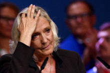 L&iacute;derka franc&uacute;zskej protiimigračnej populistickej strany N&aacute;rodn&eacute; združenie Marina Le Penov&aacute;. FOTO: REUTERS