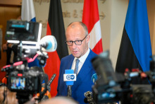 Merzova CDU oproti roku 2021 zoslabla o 4,5 percentu&aacute;lneho bodu. FOTO: TASR/AP