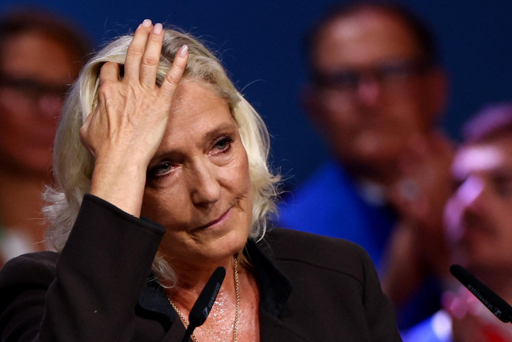 L&iacute;derka franc&uacute;zskej protiimigračnej populistickej strany N&aacute;rodn&eacute; združenie Marina Le Penov&aacute;. FOTO: REUTERS