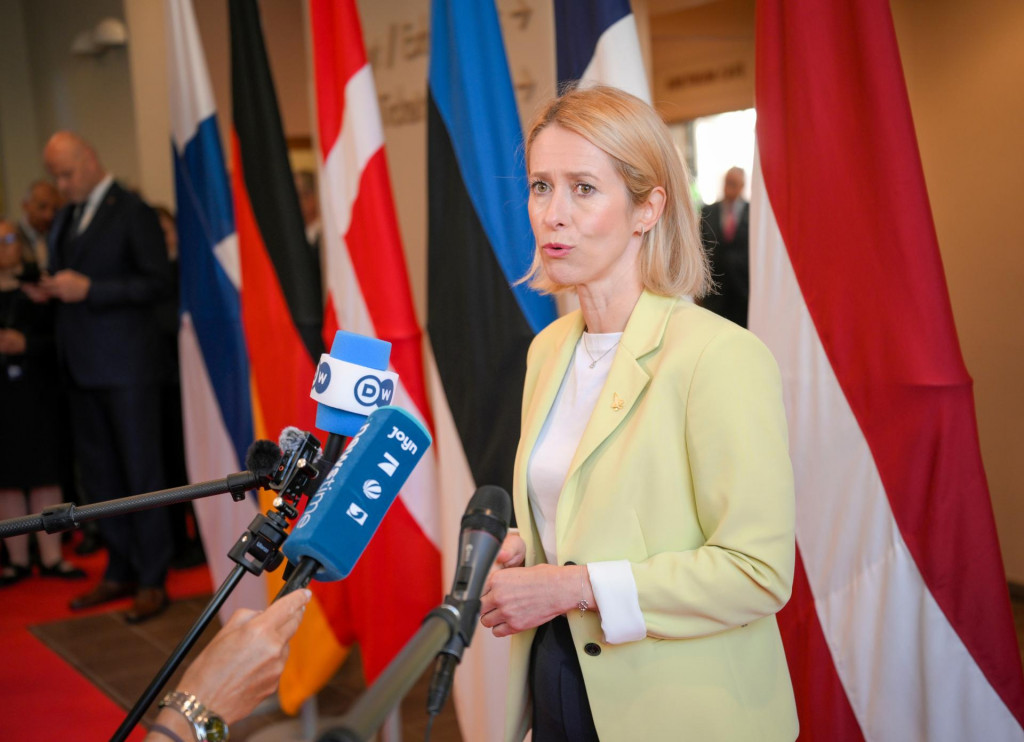 Vysok&aacute; predstaviteľka Eur&oacute;pskej &uacute;nie pre zahraničn&eacute; veci a bezpečnostn&uacute; politiku Kaja Kallasov&aacute;. FOTO: TASR/AP