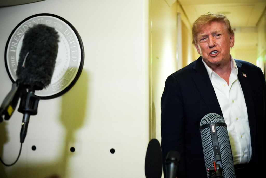 Trump poznamenal, že Spojen&eacute; &scaron;t&aacute;ty v s&uacute;časnosti vyr&aacute;baj&uacute; &bdquo;viac rakiet Patriot ako kedykoľvek predt&yacute;m&ldquo;. FOTO: TASR/AP