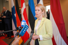 Vysok&aacute; predstaviteľka E&Uacute; pre zahraničn&eacute; veci a bezpečnostn&uacute; politiku Kaja Kallasov&aacute;. FOTO: TASR/AP